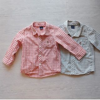 ベビーギャップ(babyGAP)のＧＡＰ　シャツ　２枚　90(ブラウス)