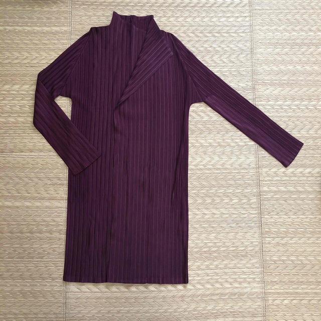 PLEATS PLEASE ISSEY MIYAKE(プリーツプリーズイッセイミヤケ)のpleats please スタンドカラーカーディガン レディースのトップス(カーディガン)の商品写真