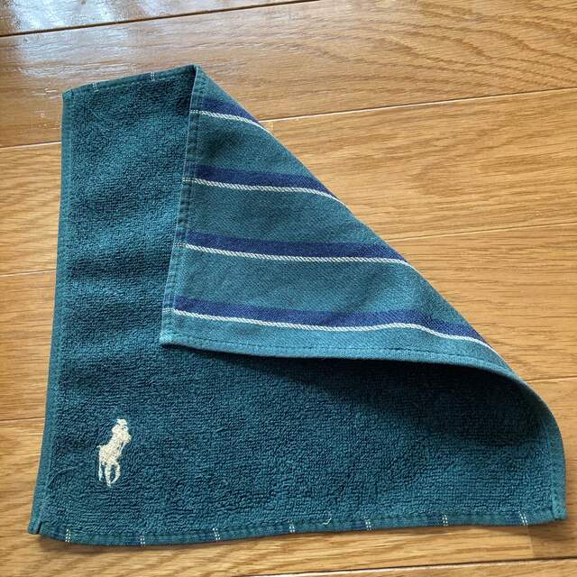 Ralph Lauren(ラルフローレン)のRalph Laurenラルフローレン  ミニタオルハンカチロゴ刺繍クリーム メンズのファッション小物(ハンカチ/ポケットチーフ)の商品写真