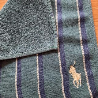 ラルフローレン(Ralph Lauren)のRalph Laurenラルフローレン  ミニタオルハンカチロゴ刺繍クリーム(ハンカチ/ポケットチーフ)