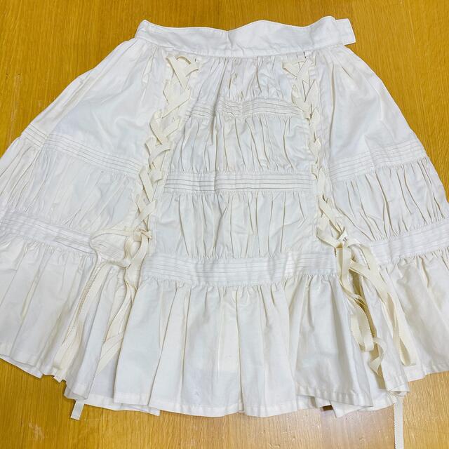 Victorian maiden(ヴィクトリアンメイデン)のクリームシフォンスカート　Victorian maiden レディースのスカート(ひざ丈スカート)の商品写真