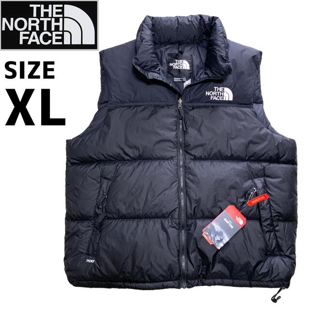 ノースフェイス NUPTSE レトロヌプシベスト ダウン ブラック 黒 XL-