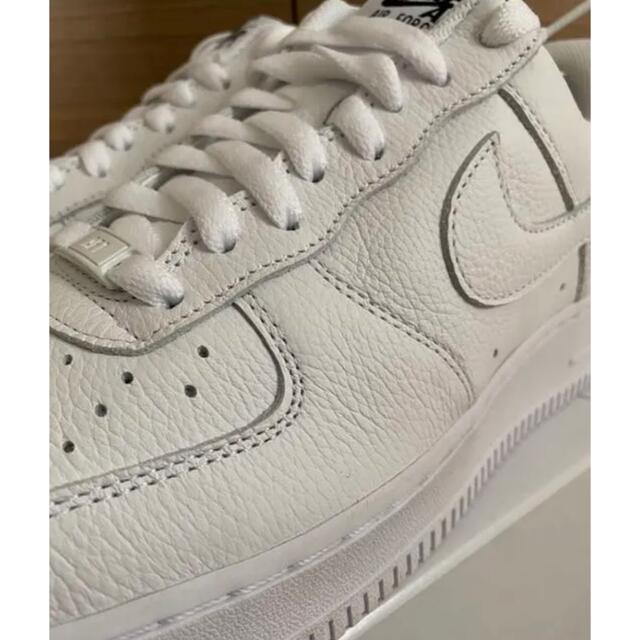 NIKE AIR FORCE 1 WHITE Pebbled Leather 1