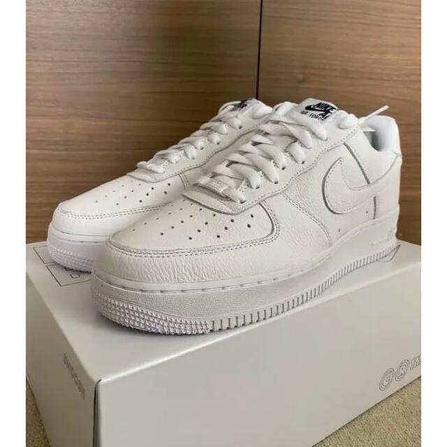 NIKE AIR FORCE 1 WHITE Pebbled Leather 2