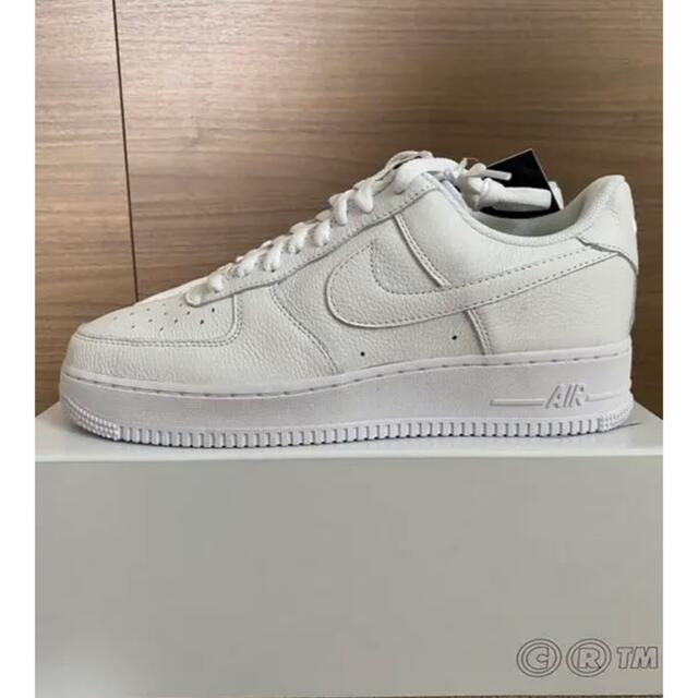 NIKE AIR FORCE 1 WHITE Pebbled Leather 4