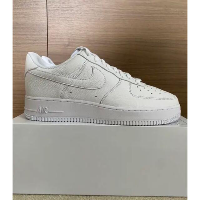 NIKE AIR FORCE 1 WHITE Pebbled Leather 5