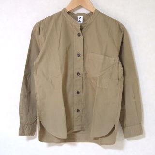 マーガレットハウエル(MARGARET HOWELL)のMHL. GARMENT DYE BASIC POPLIN 595-1253504 サイズ1 長袖シャツ エムエイチエル(シャツ/ブラウス(長袖/七分))