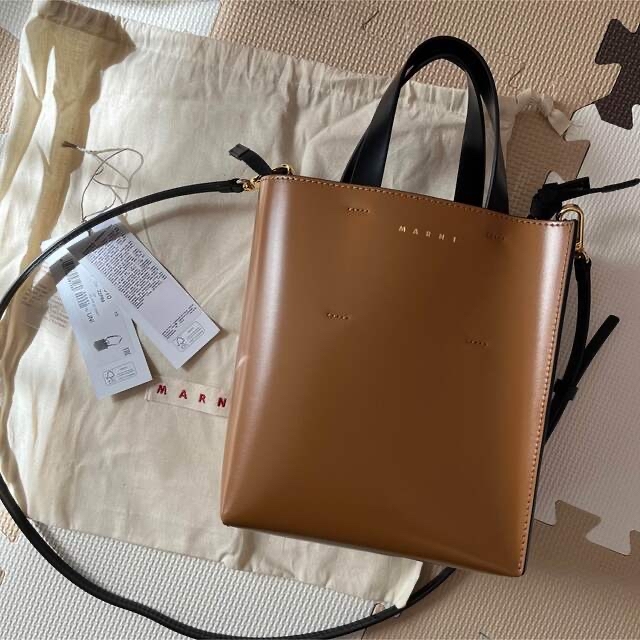柔らかい MARNI 美品マルニ - Marni トートバッグ MINI MUSEO 2WAY