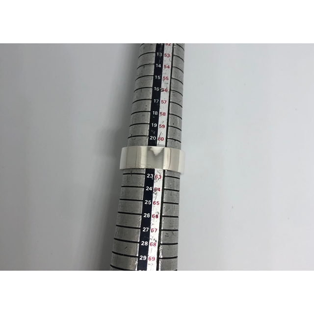 平打ち　シルバー925リング スターリング　シンプル　8ミリ 21号　wくぅ メンズのアクセサリー(リング(指輪))の商品写真