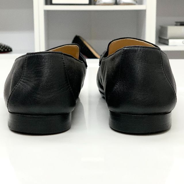 CHANEL - 4586 シャネル レザー ココマーク チェーン ローファー