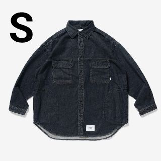 ダブルタップス(W)taps)のWTAPS WCPO 01 DENIM 黒 S デニム ジャケット シャツ(Gジャン/デニムジャケット)