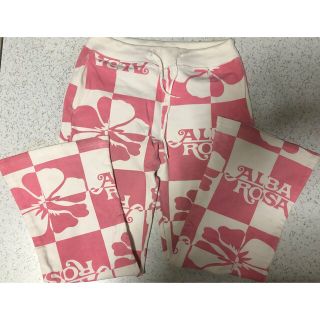 新品！！ALBAROSA♥️総柄ロゴ ストレッチ パンツ♥️ピンク