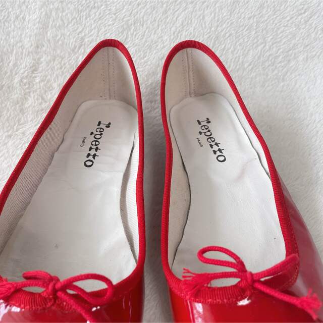 repetto - repetto レペット レッド バレエシューズ パンプス エナメル