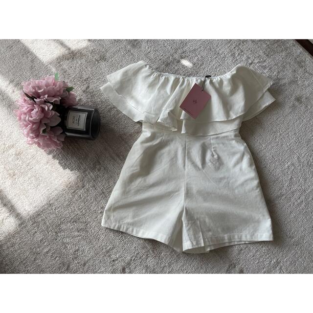 白のPLAYSUIT（新品） レディースのワンピース(ミニワンピース)の商品写真