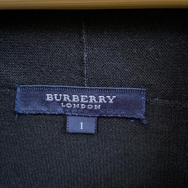 BURBERRY(バーバリー)のBURBERRY LONDON絹カシミヤカーディガン 黒  羽織り  マフラー レディースのファッション小物(マフラー/ショール)の商品写真