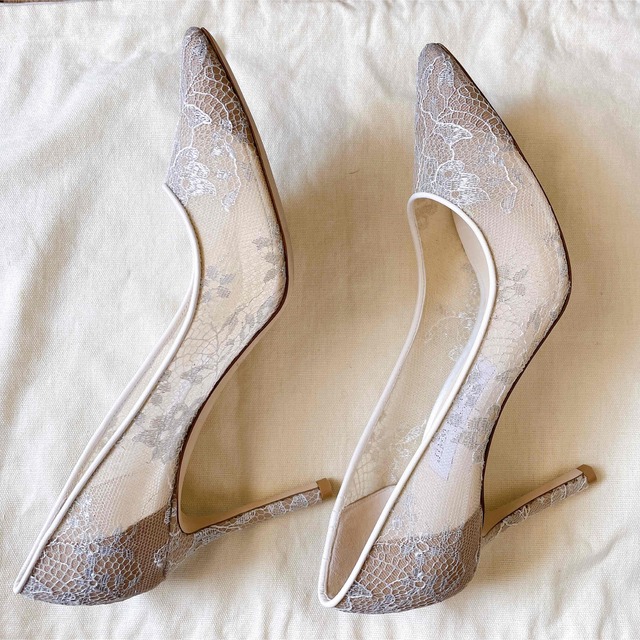 【美品】JIMMY CHOO レースパンプス