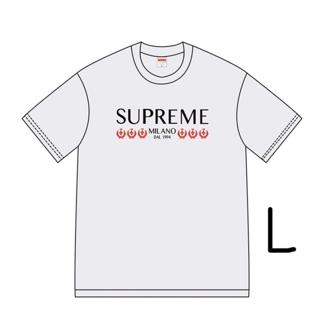 Supreme Milano Tee "Grey"  L