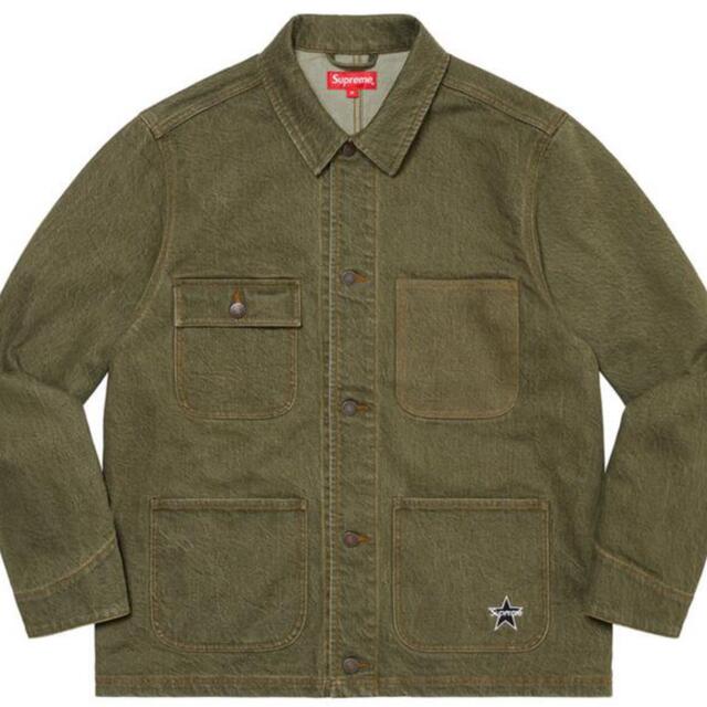 Supreme(シュプリーム)のSupreme Denim Chore Coat Olive メンズのジャケット/アウター(Gジャン/デニムジャケット)の商品写真