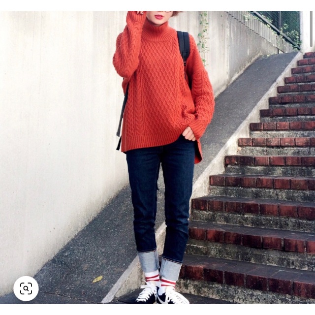 HARE - 【美品】HARE ケーブルハイネックプルオーバー ニットの通販 by