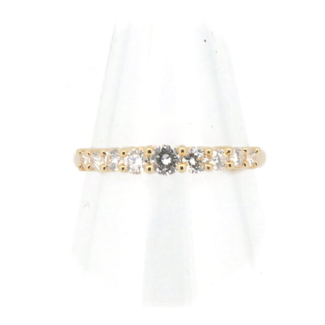 TASAKI(タサキ)のタサキ ハーフエタニティ ダイヤモンド リング 指輪 10.5号 0.34ct K18YG(18金 イエローゴールド) レディースのアクセサリー(リング(指輪))の商品写真