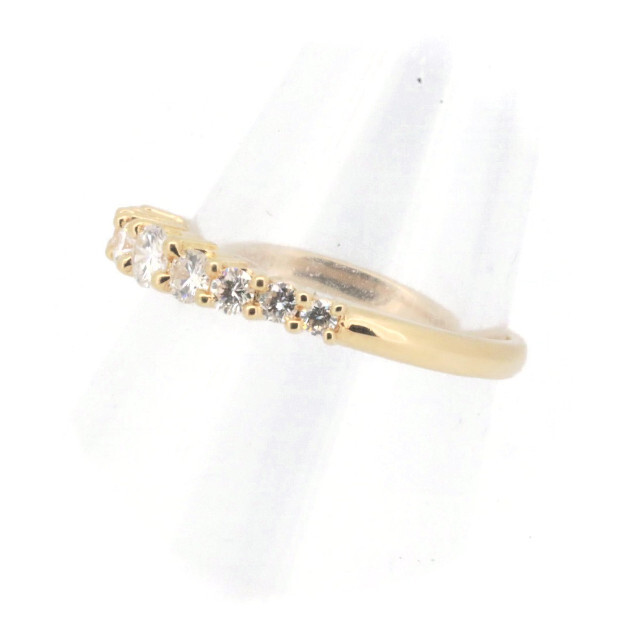 TASAKI(タサキ)のタサキ ハーフエタニティ ダイヤモンド リング 指輪 10.5号 0.34ct K18YG(18金 イエローゴールド) レディースのアクセサリー(リング(指輪))の商品写真
