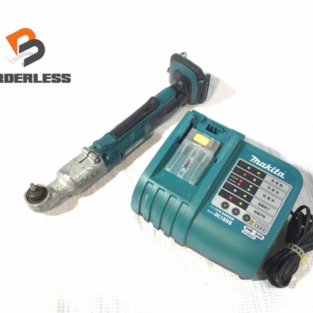 ☆品☆makita マキタ 14.4V 充電式アングルインパクトドライバ TL060D 本体+充電器(DC18RB)付 コーナーインパクトドライバー 60184