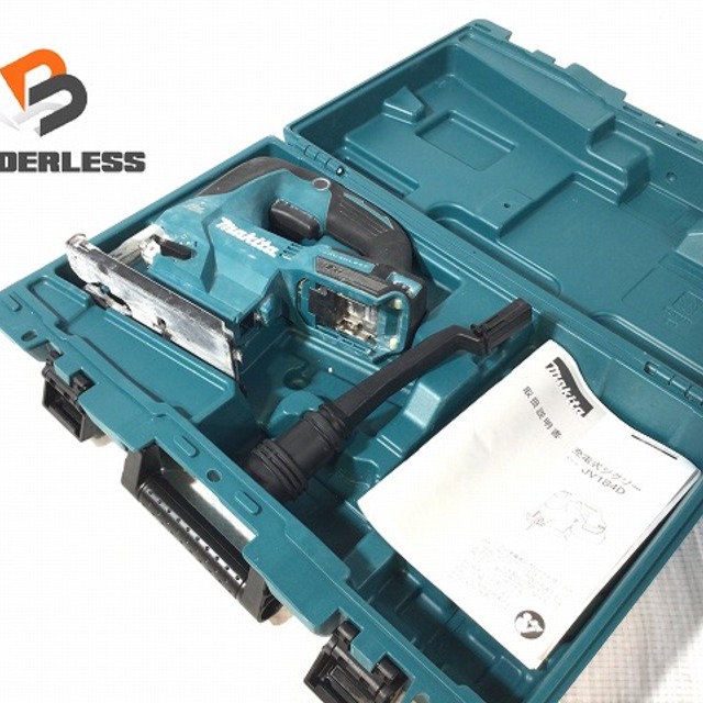 自動車/バイク☆比較的綺麗です☆ makita マキタ 18V 充電式ジグソー JV184DZK 本体＋ケース 電動工具 大工道具 60210