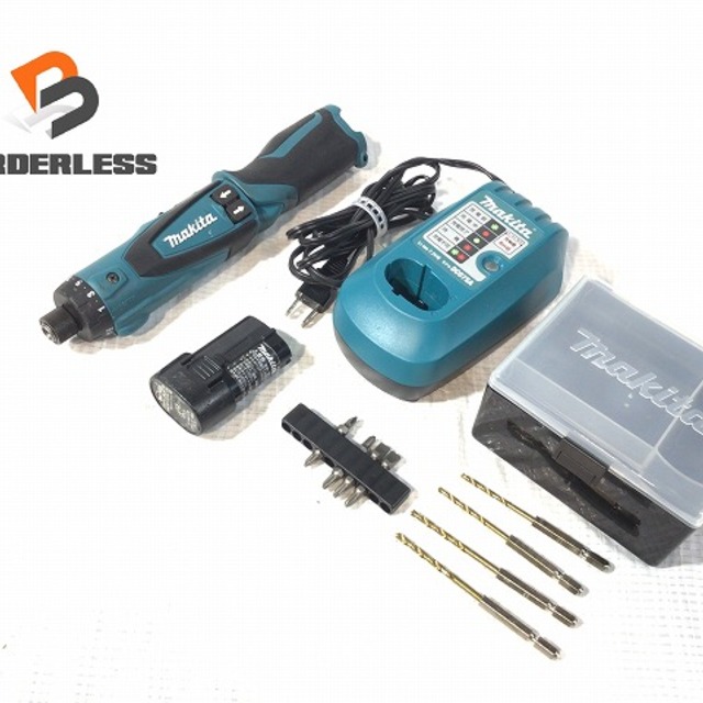 ☆品☆makita マキタ 7.2V 充電式ペンドライバドリル DF010D バッテリ1個(7.2V 1.0Ah) 充電器付き 電動工具 60246