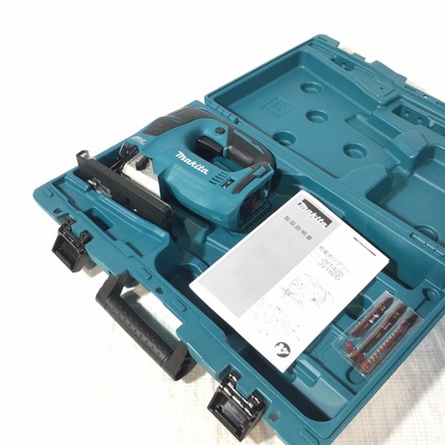 バイク☆未使用品☆makita マキタ 18V 充電式ジグソー JV182DZK 本体+替刃+ケース 木工切断 段速変更 60291