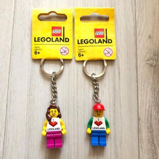 レゴ(Lego)の【2点セット】レゴランド　ミニフィグ　キーホルダー　男の子女の子(キーホルダー)