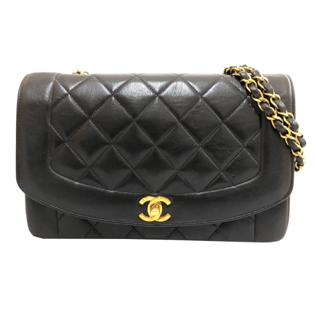CHANEL - シャネル CHANEL ダイアナフラップ マトラッセ ターンロック チェーンダイアナ ショルダーバッグ