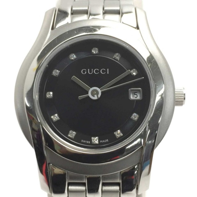 ケース】 Gucci - ▽▽GUCCI グッチ レディース腕時計 クオーツ 5500L
