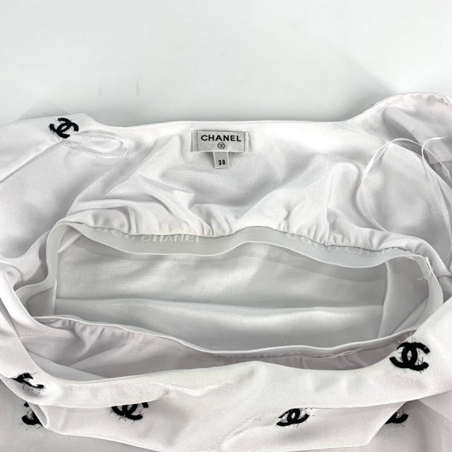 紫③ CHANEL シャネル トップス 水着 スイムウェア ココマーク 上のみ