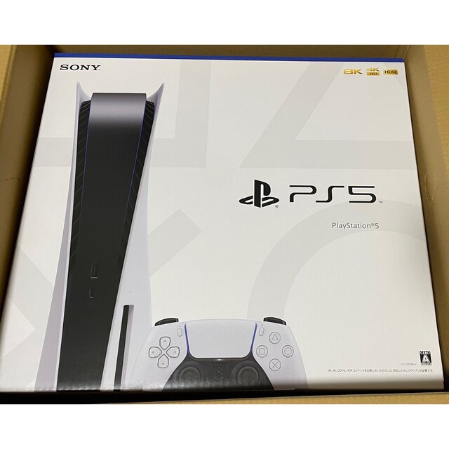 PlayStation(プレイステーション)の【新品未開封】PS5本体　プレイステーション5 (CFI-1200A01) エンタメ/ホビーのゲームソフト/ゲーム機本体(家庭用ゲーム機本体)の商品写真