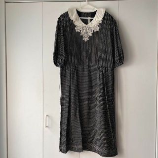 ピンクハウス PINK HOUSE INGEBORG ワンピース ドット フリル-tops.edu.ng