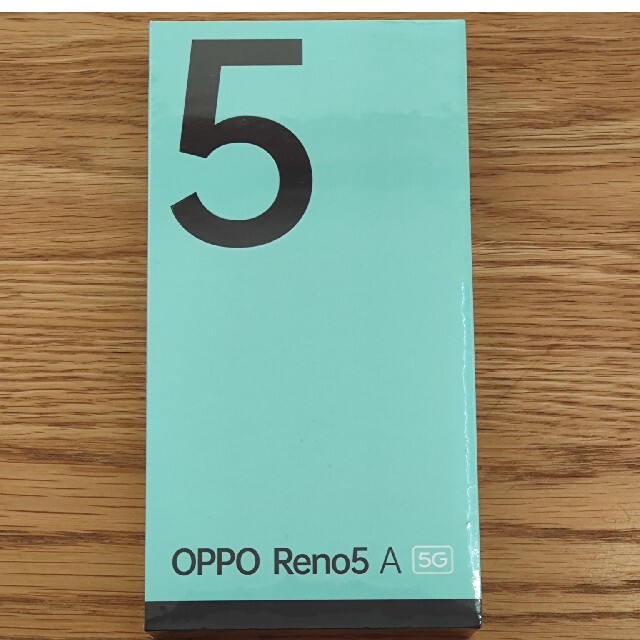 未開封新品「OPPO Reno5 A （eSIM）ワイモバイル」シルバーブラックのサムネイル