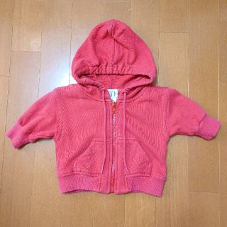 ベビーギャップ(babyGAP)のアウター baby Gap パーカー XS 赤(ジャケット/コート)