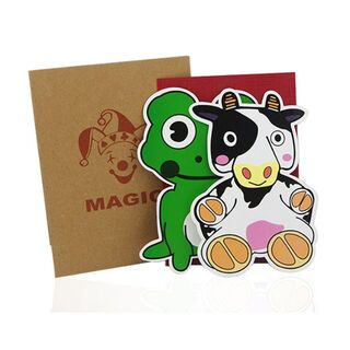 玩具　おもちゃ　パーティーグッズ 手品 マジック 牛＆蛙カード(その他)