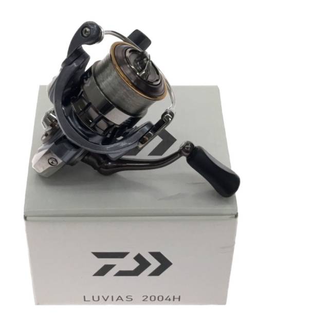 ▼▼DAIWA ダイワ 釣り用品  スピニングリール 箱付属 ルビアス2004H グレー x ゴールド75cm最大ドラグ力