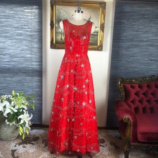 タダシショウジ(TADASHI SHOJI)のラメAラインロングドレス演奏会ステージ二次会キャバ嬢ナイトクラブ誕生日パティー(ロングドレス)