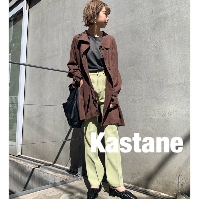 Kastane(カスタネ)の新品¥9790【Kastane】リネントレンチコート  レディースのジャケット/アウター(モッズコート)の商品写真