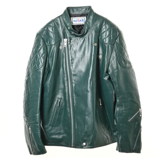 高級素材使用ブランド 【希少】Blauer 防寒ライダースジャケット L