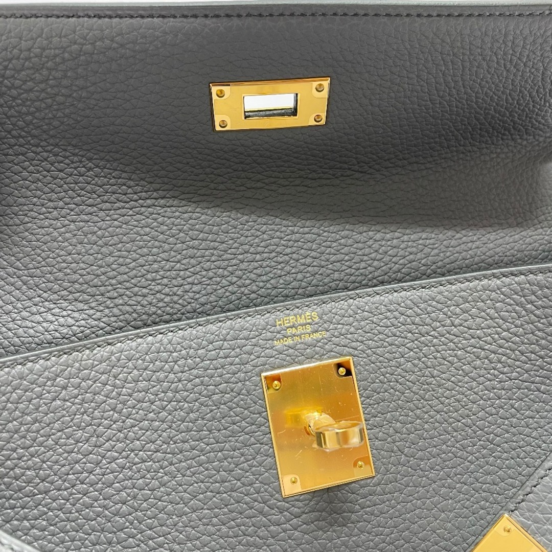 Hermes(エルメス)のエルメス HERMES ケリー28 内縫い  カバン 2WAY ショルダーバッグ ハンドバッグ トゴ Ｕ刻 ヴェールアマンド グレー 新品 レディースのバッグ(ハンドバッグ)の商品写真