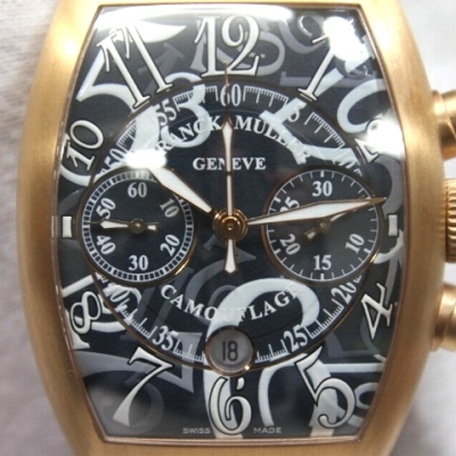 FRANCK MULLER(フランクミュラー)のフランクミュラー FRANCK MULLER カサブランカ カモフラージュ 8883CCCDTBR クロノグラフ 自動巻き 腕時計 K18PG ピンクゴールド 新品同様 メンズの時計(腕時計(アナログ))の商品写真