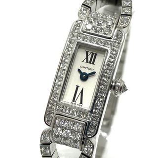 カルティエ(Cartier)のカルティエ CARTIER 金無垢 コルドンドゥ クオーツ 腕時計 K18WG ホワイトゴールド 新品同様(腕時計)