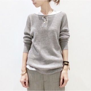 アパルトモンドゥーズィエムクラス(L'Appartement DEUXIEME CLASSE)のアパルトモン★美品Themal Inner Knit グレー(ニット/セーター)