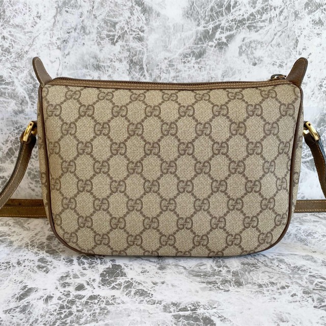美品 GUCCI グッチ シェリーライン ショルダーバッグ GG柄 ベージュ
