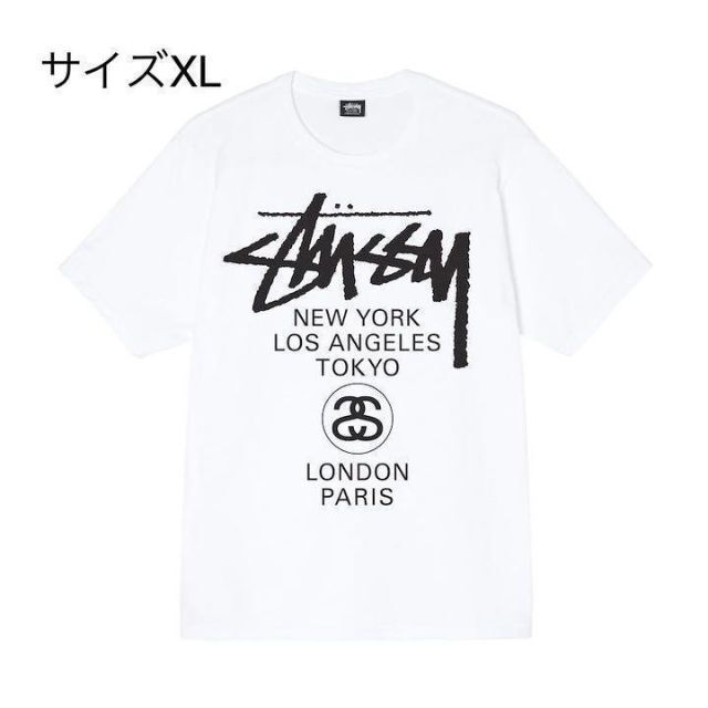 【新品】stussy Tシャツ　サイズXL ホワイト