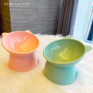 【緑+ピンク2点】猫犬 フードボウル ペット食器 おやつ 餌入れ 水やり 餌皿(猫)