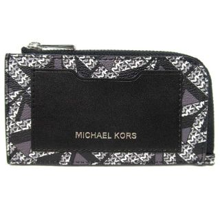 マイケルコース(Michael Kors)の【新品】マイケルコース 財布  36F1LCOE6B BLK/WHT MLTI(コインケース/小銭入れ)